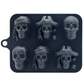 💀 3D Skull Silicone Ice Cube Tray with Lid – Fun Slow-Melting Ice Mold for Whiskey, Cocktails & Halloween Drinks