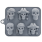 💀 3D Skull Silicone Ice Cube Tray with Lid – Fun Slow-Melting Ice Mold for Whiskey, Cocktails & Halloween Drinks