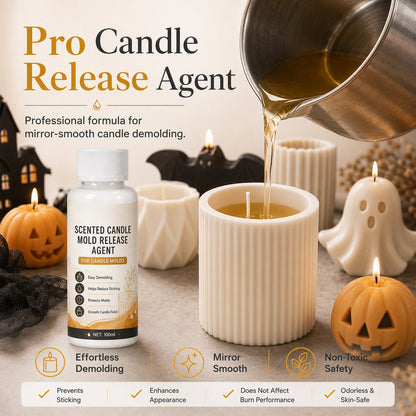 🎃 Scented Candle Mold Release Agent – Easy Demolding Spray for Smooth, Flawless Halloween Candle Creations