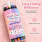 💅 LIMITED-TIME 50% OFF ✨ 24-Color Dual-Tip Nail Art Pens — Fine Tip & Brush Tip, Quick-Dry