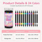 💅 LIMITED-TIME 50% OFF ✨ 24-Color Dual-Tip Nail Art Pens — Fine Tip & Brush Tip, Quick-Dry