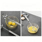 🥚 Easy Press Manual Egg Beater – Stainless Steel Hand Whisk for Eggs, Cream & Baking