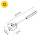 🥚 Easy Press Manual Egg Beater – Stainless Steel Hand Whisk for Eggs, Cream & Baking