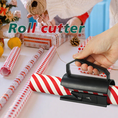 🎁 Clean-Cut Wrapping Paper Roll Cutter – Fast & Easy Gift Wrapping Tool with Hidden Blade Design