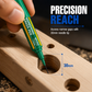 🛠️ 20mm Long Nib Markers for Woodworking – Quick-Dry Waterproof Oil-Based Marking Pens for Hard-to-Reach Spots
