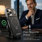 📱 360° Magnetic Shockproof Phone Case – Rotating Stand + Wireless Charging Protection