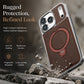 📱 360° Magnetic Shockproof Phone Case – Rotating Stand + Wireless Charging Protection