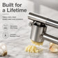 🧄 Premium 304 Stainless Steel Garlic Press – Effortless Mincing & Easy Clean
