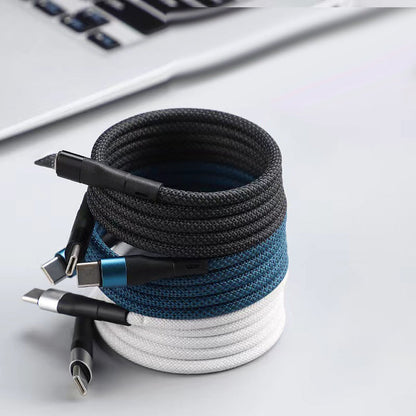 100W Magnetic Retractable Car Charging Cable ⚡🚗