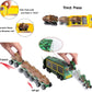 🦖 Interactive Dinosaur Transporter Truck Toy – Dinosaur Car Carrier with Launch Button, Lights & Music