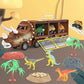 🦖 Interactive Dinosaur Transporter Truck Toy – Dinosaur Car Carrier with Launch Button, Lights & Music
