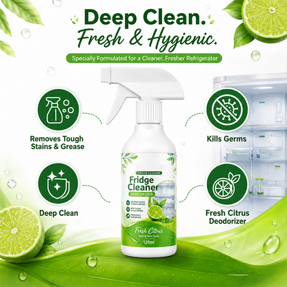 ✨ Deep-Clean Fridge Cleaner Spray – Citrus Fresh Refrigerator Cleaner for Grease, Stains & Odors