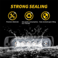 🚛 12V-24V LED Warning Light – 6-LED Waterproof Strobe & Steady Light for Trucks, Cars & Motorcycles