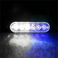 🚛 12V-24V LED Warning Light – 6-LED Waterproof Strobe & Steady Light for Trucks, Cars & Motorcycles
