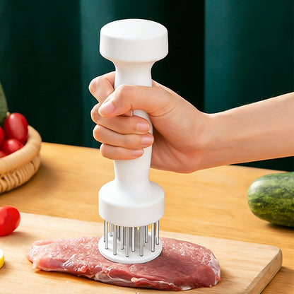 🥩 2-in-1 Dual-Sided Meat Tenderizer – Stainless Steel Needle Tenderizer & Meat Pounder for Easy Food Prep