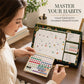 📅 2027 Desk Calendar & Habit Tracker – Artistic Oil Painting Monthly Planner for Work & Study