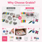 🎨 DIY Shrink Art Craft Kit – 10-Color Markers & Shrink Plastic for Custom Charms, Jewelry & Keychains