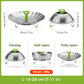 Expandable Stainless Steel Steamer Basket 🥦 | Foldable Multi-Size Food Steamer
