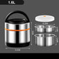 🍱 Multi-Layer Stainless Steel Insulated Food Jar – 1.2L Thermal Lunch Container with Separate Compartments