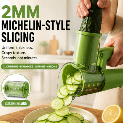 🥕⚡ 3-in-1 Cordless Electric Vegetable Cutter – Rechargeable Slicer, Shredder & Ice Shaver