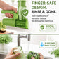 🥕⚡ 3-in-1 Cordless Electric Vegetable Cutter – Rechargeable Slicer, Shredder & Ice Shaver
