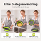 🥗 3-Piece Collapsible Colander Set with Draining Base – Space-Saving Kitchen Strainers for Fruits, Pasta & Vegetables