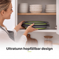 🥗 3-Piece Collapsible Colander Set with Draining Base – Space-Saving Kitchen Strainers for Fruits, Pasta & Vegetables