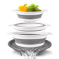 🥗 3-Piece Collapsible Colander Set with Draining Base – Space-Saving Kitchen Strainers for Fruits, Pasta & Vegetables