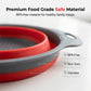 🥗 2-Piece Collapsible Kitchen Colander Set – Space-Saving Foldable Strainers for Pasta, Fruit & Vegetables