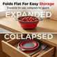 🥗 2-Piece Collapsible Kitchen Colander Set – Space-Saving Foldable Strainers for Pasta, Fruit & Vegetables