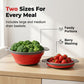 🥗 2-Piece Collapsible Kitchen Colander Set – Space-Saving Foldable Strainers for Pasta, Fruit & Vegetables