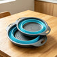 🥗 2-Piece Collapsible Kitchen Colander Set – Space-Saving Foldable Strainers for Pasta, Fruit & Vegetables