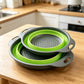 🥗 2-Piece Collapsible Kitchen Colander Set – Space-Saving Foldable Strainers for Pasta, Fruit & Vegetables