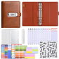 💰🔐 A6 Budget Binder with Combination Lock – Cash Envelope Organizer for Savings Challenges & Budget Planning