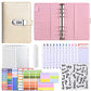💰🔐 A6 Budget Binder with Combination Lock – Cash Envelope Organizer for Savings Challenges & Budget Planning