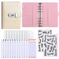 💰🔐 A6 Budget Binder with Combination Lock – Cash Envelope Organizer for Savings Challenges & Budget Planning