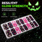 🎃💅 Glow-in-the-Dark Halloween Nail Wraps – Luminous Gel-Style Nail Stickers for Spooky Season