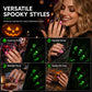 🎃💅 Glow-in-the-Dark Halloween Nail Wraps – Luminous Gel-Style Nail Stickers for Spooky Season