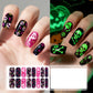 🎃💅 Glow-in-the-Dark Halloween Nail Wraps – Luminous Gel-Style Nail Stickers for Spooky Season