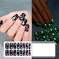 🎃💅 Glow-in-the-Dark Halloween Nail Wraps – Luminous Gel-Style Nail Stickers for Spooky Season