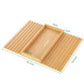 🛋️☕ Bamboo Couch Arm Cup Holder Tray – Sofa Organizer for Drinks, Phone, Remote & Snacks