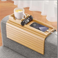 🛋️☕ Bamboo Couch Arm Cup Holder Tray – Sofa Organizer for Drinks, Phone, Remote & Snacks