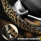 ✨🚗 Sparkly Rhinestone Steering Wheel Cover – Bling Segmented Car Interior Accessory for 15" Steering Wheels
