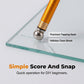 💎 Precision Diamond Glass Cutter | 6–12mm Glass & Tile Scoring Tool with Alloy Handle