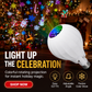 🎄 Rotating Christmas Projector Bulb | 16 Patterns