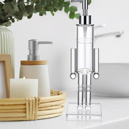 🫧 Refillable Soap Dispenser – Stylish Clear Pump Bottle for Bathroom & Kitchen Sink