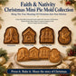 🎄🥧 Faith-Inspired Christmas Mini Pie Mold – 3D Holiday Pastry Press for Meaningful Christmas Baking