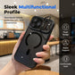 📱✨ Clear Magnetic Phone Case with Flip Camera Guard Kickstand – Slim Protective Stand Case