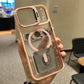 📱✨ Clear Magnetic Phone Case with Flip Camera Guard Kickstand – Slim Protective Stand Case