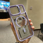 📱✨ Clear Magnetic Phone Case with Flip Camera Guard Kickstand – Slim Protective Stand Case
